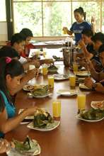 Enjoying Results of Nutrition Class for Lunch