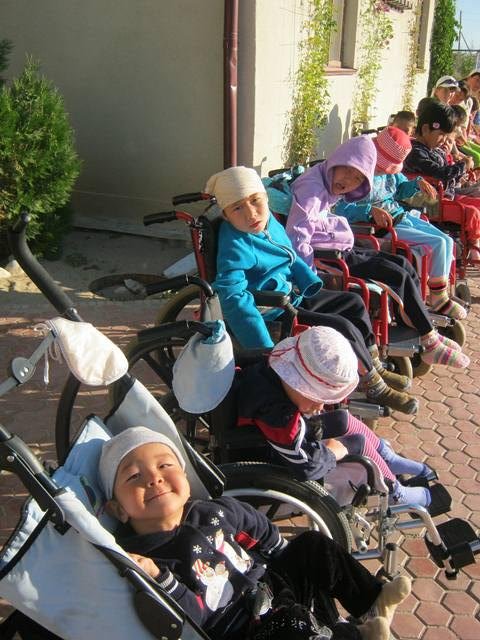 Playgrounds for disabled children in Kyrgyzstan