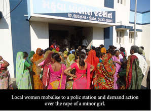 Women against Police inaction over rape