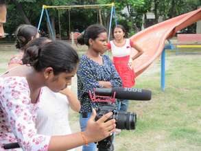 Shooting their film