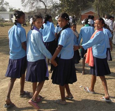 Children who can now go to school, thanks to support from donors