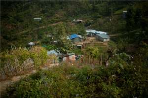 The village of Zemabawk in Aizwal, Mizoram.