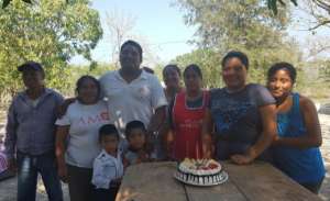 Heydi with three generations of her family