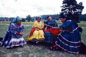 Indigenous women participating in the project