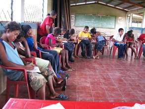 Youth in school in Waspan