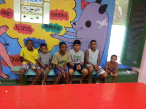 Paola with her group.