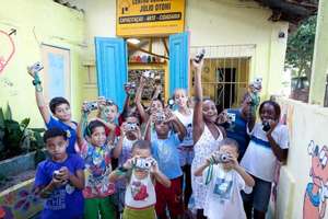 Children with their cameras...