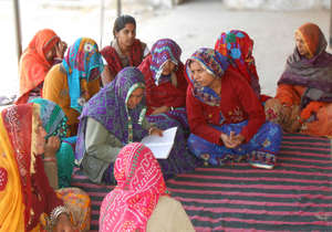 Women's self-help group meetings