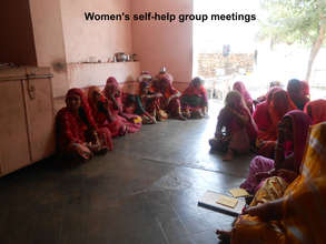 Women's self-help group meetings