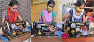 Masks Making By Women and Girls!