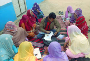 Women Self Help Group monthly meeting