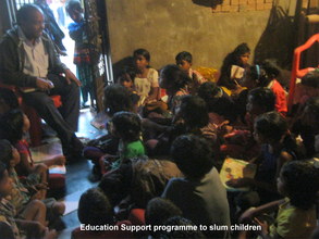 Night Coaching Class for Slum Children