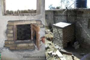 Incinerator attached to the toilet