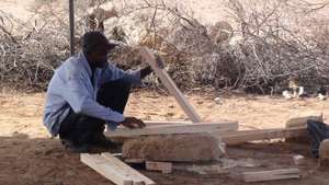 Handmade tables in the making