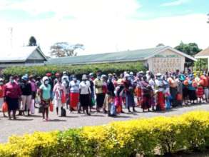 We also gave out free facemasks to every family.