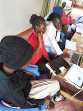 Leila from Switzerland teaching HIV/AIDS awareness