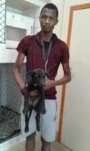 Peet at the vet's office on Jan 17