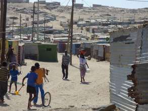 Area 7-a poor area near Luderitz & Private's home