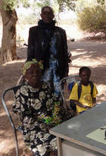 Alimata with her grandparents