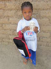 Ouedraogo Zoennabo with uniform & school supplies