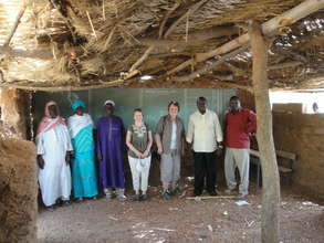 Visitors in Tilli school classroom