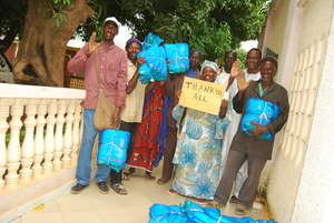 Health Agents Picking Up Nets To Distribute