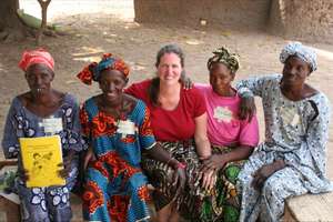 Health training encourages use of mosquito nets!