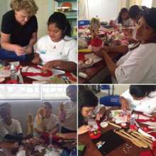 TCU at Las Claras. Workshop with the two groups