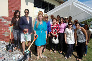 Gathering with friends, donors and local leaders