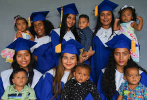 Some of our students & babies excited to graduate