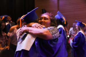Proud parents at the graduation