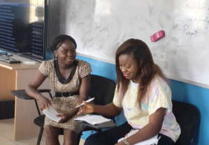 ZESTars Gift and Cecilia at a training session