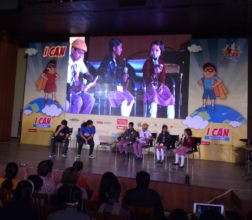 Our student leaders on stage