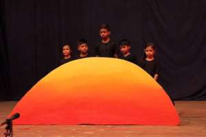#2 Students peforming in the Parvaarish play