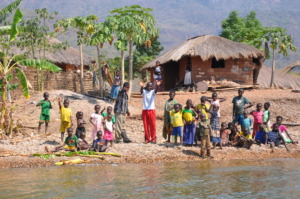 The warm welcome from the village community
