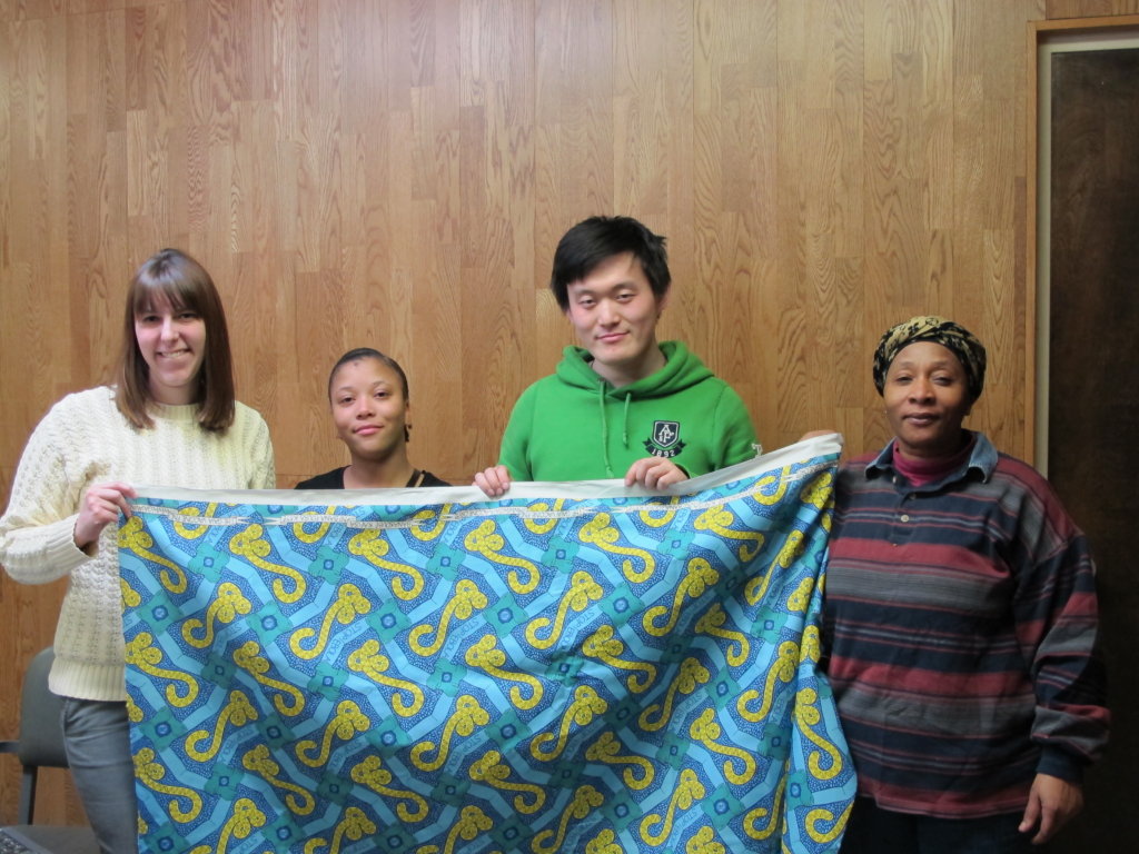 Story-telling cloth for Ebola Education