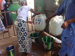 Hand washing station at GAIA's clinic in Bamako