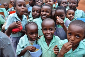 Pupils from Kiteghe Primary School