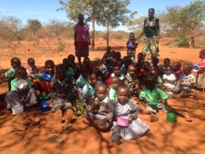 Pre-school pupils at Kiteghe Primary School