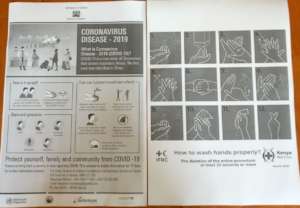 Information on COVID-19 and hand-washing.