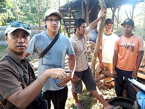At the nilam oil distillery