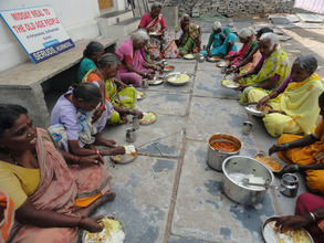 food sponsorship to poor old aged women in india