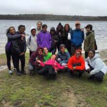 GOAL Girls hiking at Blue Hills Reservation, 5/16