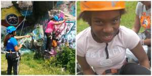 GOAL girls at Quincy Quarries Reservation, 5/16