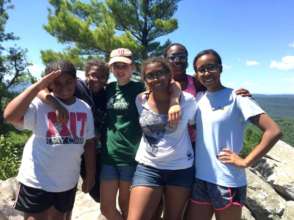 YES teen leaders leading a hike in the Berkshires