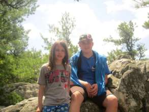 YES teen leader, Ryan, in Beartown State Forest.
