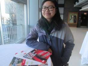 CP student, Wendy, at Boston University