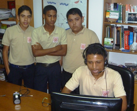 Students participating in soc innovation training