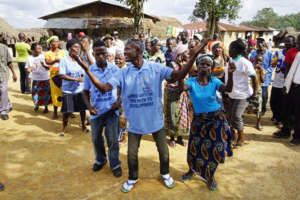 Community celebrates being open defecation-free.
