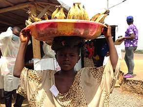 Fruit sellers like this boy use the borders daily.